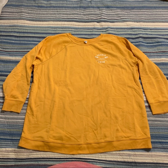 Old Navy Tops - Old Navy Women’s Gold/Yellow Sweatshirt size 3X